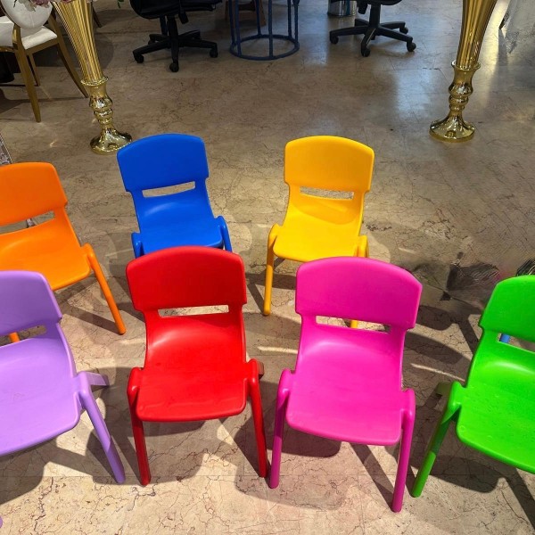 Plastik Kreş Sandalyeleri 30cm (Pembe)