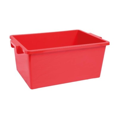 Plastik Oyuncak Kutusu Kapaksız (Kırmızı)