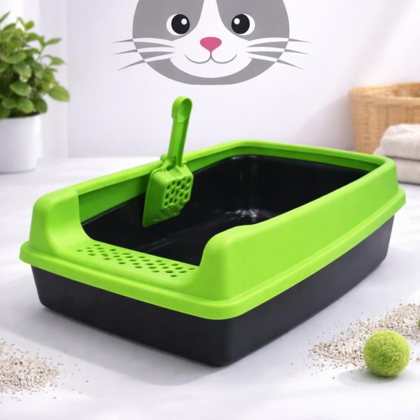 Yeşil Kedi Kum Kabı